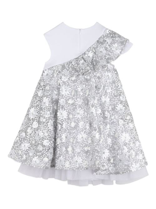 Abito bambina Karl Lagerfeld bianco con paillettes Karl Lagerfeld Kids | Z31139M31